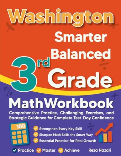 Washington Smarter Balanced 3rd Grade Math Workbook