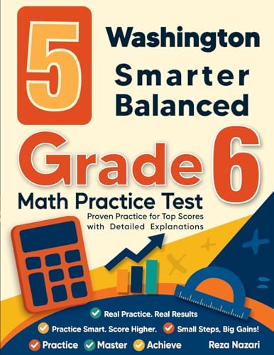 5 Washington Smarter Balanced Grade 6 Math Practice Tests