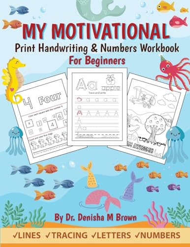 My Motivational Print Handwriting & Numbers Workbook