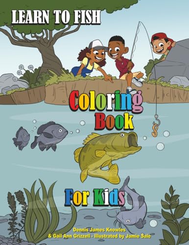 Learn to Fish Coloring Book for Kids