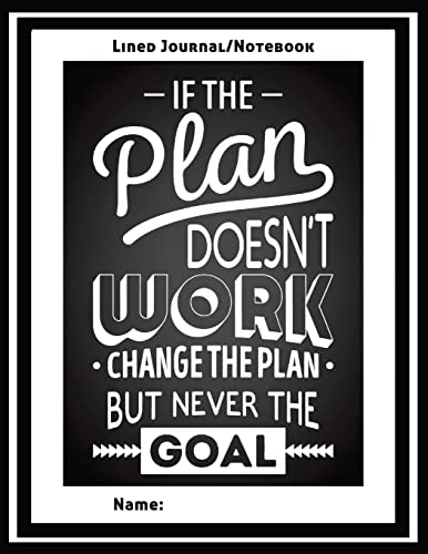 Empowering, Motivational, Team-building, Leadership Wide-Ruled Lined Personal Journal, Diary, & Note