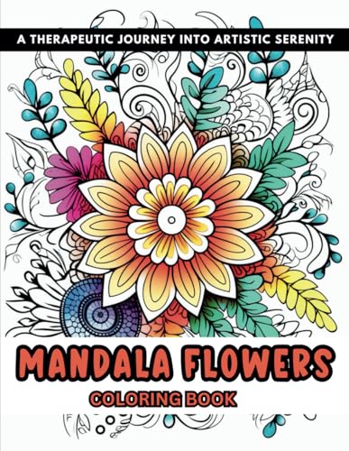 Mandala Flowers Coloring Book